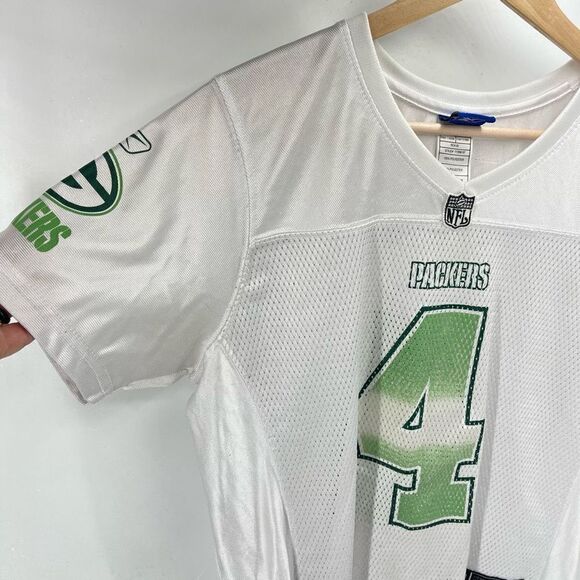 NFL Womens Brett Favre #4 Green Bay Packers Jersey Football White Green Medium - Picture 3 of 11